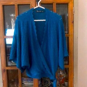 NWOT Wrap Style Sweater Size L